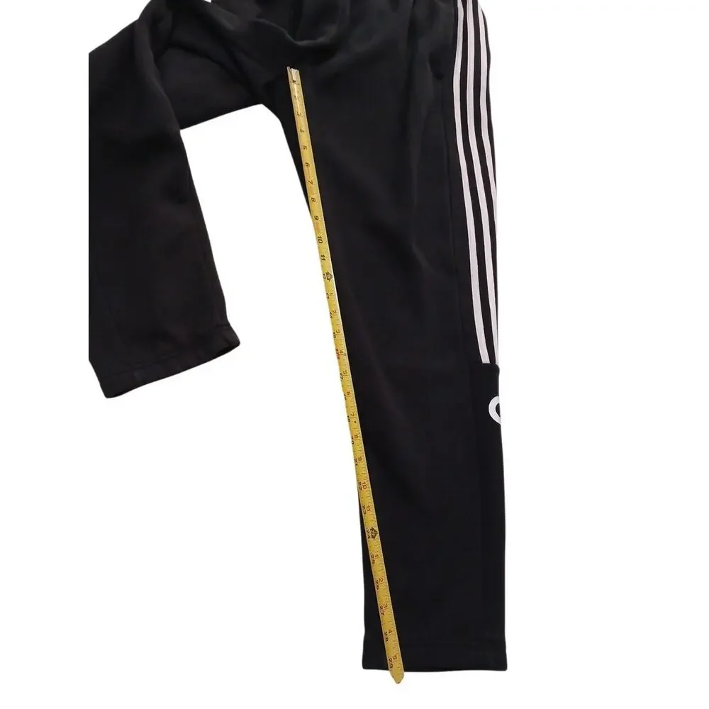 Adidas Essentials Linear Tapered Pants Joggers Mens XL Black White Stripes Logo